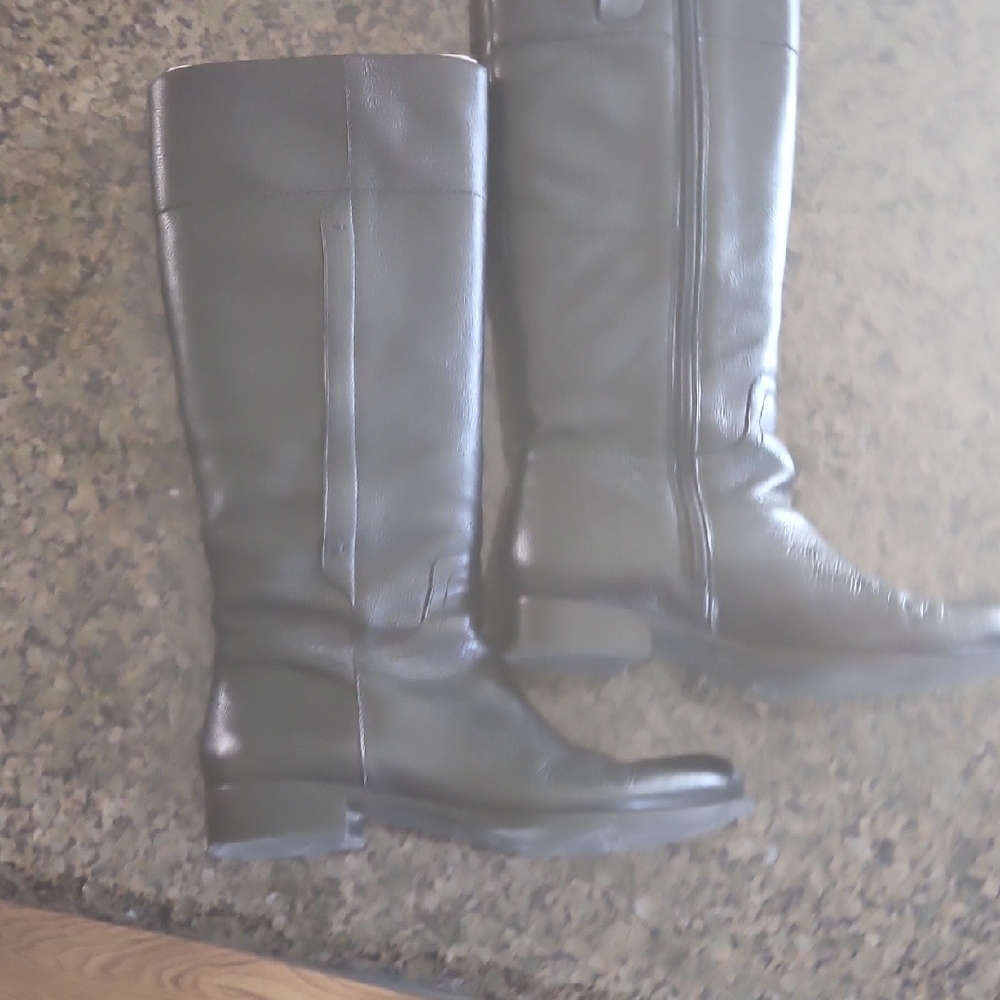 Black Leather Women's Boots